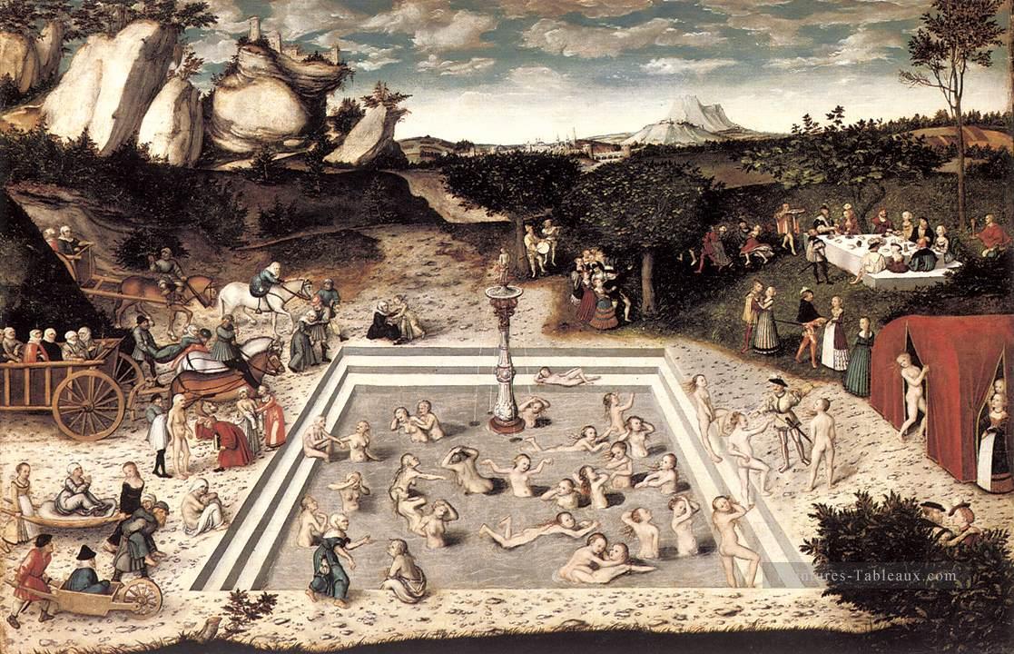 La Fontaine de la Jeunesse Renaissance Lucas Cranach l’Ancien Peintures à l'huile